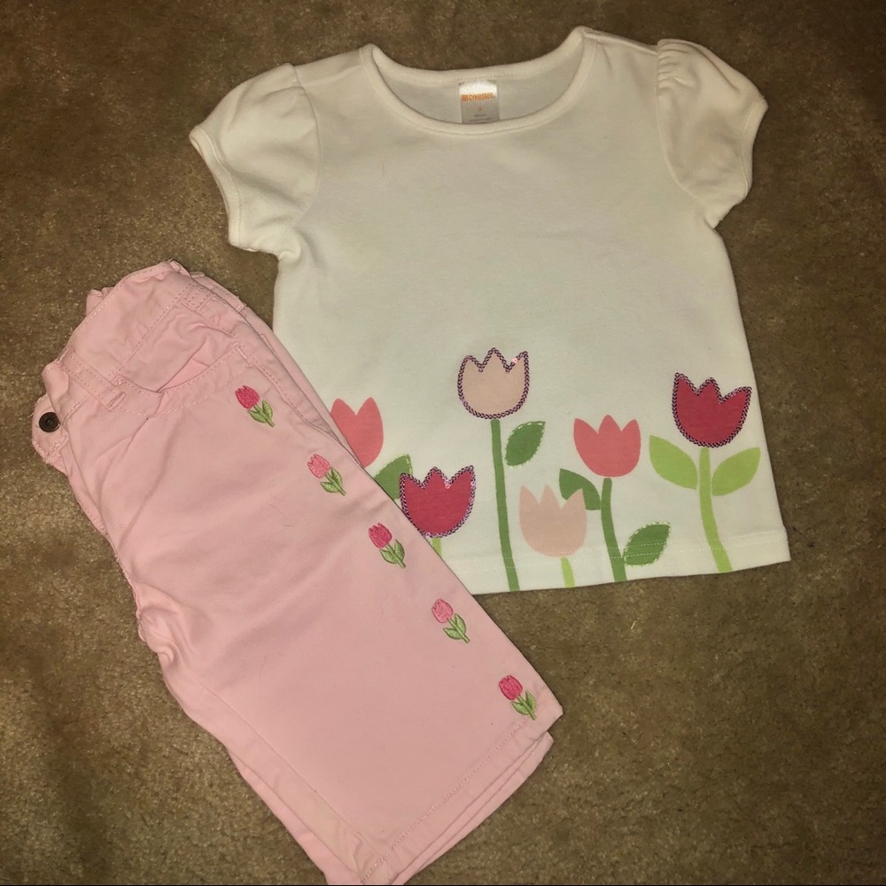 Gymboree Sequined Tulip Top & Jeans